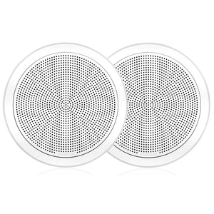 Fusion FM-F77RW FM Series 7.7’’ Flush Mount Round Marine Speakers - White Grill - 200W [010-02300-00] - Speakers