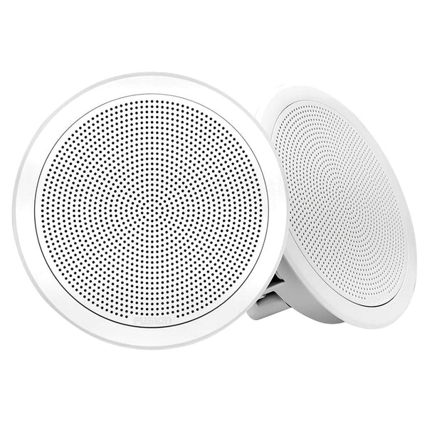 Fusion FM-F77RW FM Series 7.7’’ Flush Mount Round Marine Speakers - White Grill - 200W [010-02300-00] - Speakers