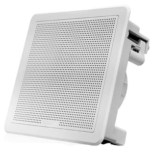 Fusion FM-F77SW FM Series 7.7’’ Flush Mount Square Marine Speakers - White Grill - 200W [010-02300-10] - Speakers