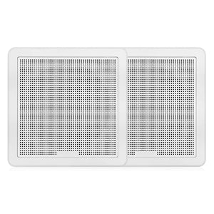 Fusion FM-F77SW FM Series 7.7’’ Flush Mount Square Marine Speakers - White Grill - 200W [010-02300-10] - Speakers