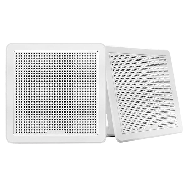 Fusion FM-F77SW FM Series 7.7’’ Flush Mount Square Marine Speakers - White Grill - 200W [010-02300-10] - Speakers