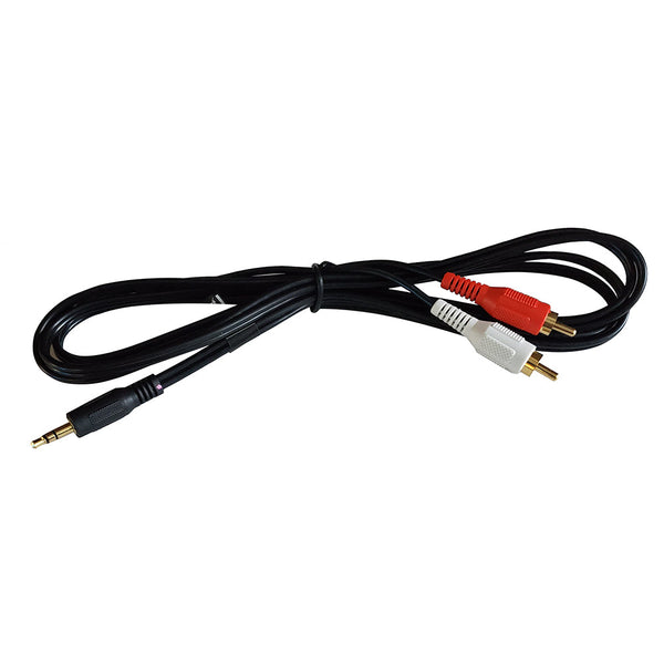 Fusion MS-CBRCA3.5 Input Cable - 1 Male (3.5 mm) to 2 Male RCA [010-12753-20] - Accessories