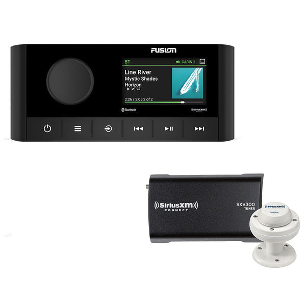 Fusion MS-RA210 2-Zone USB Stereo w/SiriusXM SXV300 Connect Tuner Marine/RV Antenna [010-02250-00/SXM] - Stereos