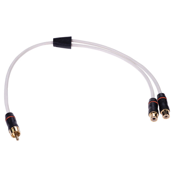 Fusion Performance RCA Cable Splitter - 1 Male to 2 Female -.9 [010-12622-00] - Accessories