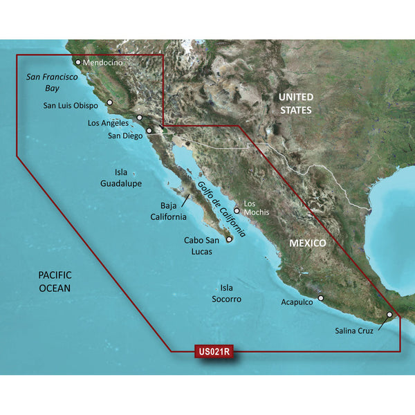 Garmin BlueChart g3 HD - HXUS021R - California - Mexico - microSD/SD [010-C0722-20] - Garmin BlueChart