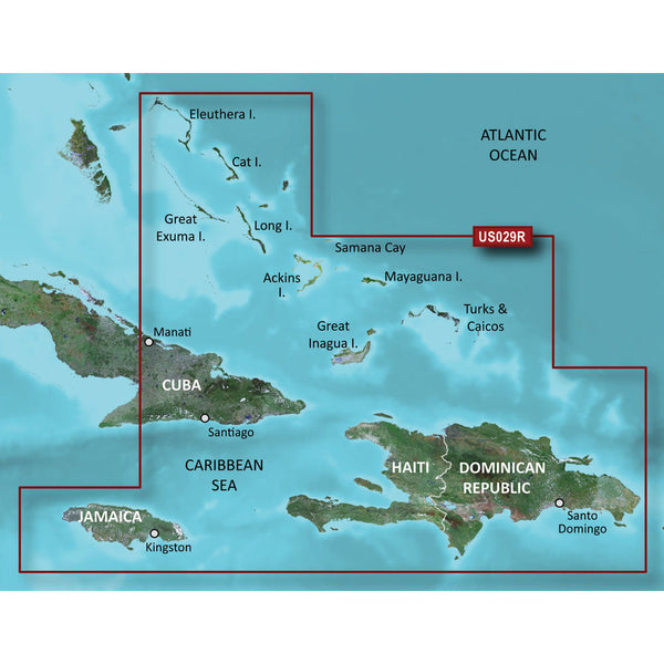 Garmin BlueChart g3 HD - HXUS029R - Southern Bahamas - microSD/SD [010-C0730-20] - Garmin BlueChart