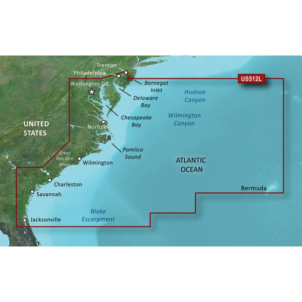 Garmin BlueChart g3 Vision HD - VUS512L - Mid-Atlantic - microSD/SD [010-C0741-00] - Garmin BlueChart Vision