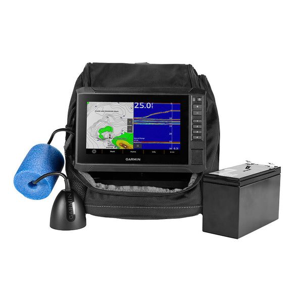 Garmin ECHOMAP UHD2 7’’ sv Ice Fishing Bundle w/ECHOMAP UHD2 73sv GT10HN-IF Transducer [010-02684-35] - Ice Flashers