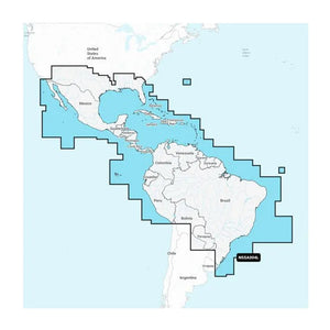 Garmin Navionics + NSSA004L - Mexico the Caribbean to Brazil - Inland Coastal Marine Chart [010-C1285-20] - Garmin