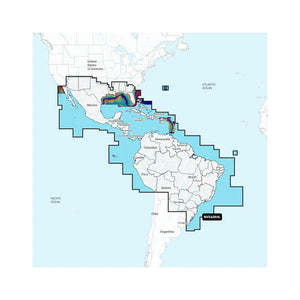 Garmin Navionics Vision + NVSA004L -Mexico the Caribbean to Brazil - Inland Coastal Marine Charts [010-C1285-00]