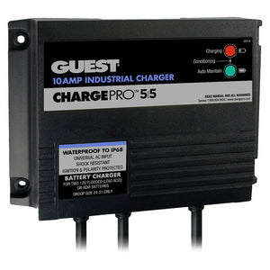 Guest 10AMP - 12/24V 2 Bank 120V Input On-Board Battery Charger [28210] - Battery Chargers