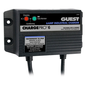 Guest 6A/12V 1 Bank 120V Input On-Board Battery Charger [28106] - Battery Chargers