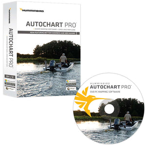 Humminbird AutoChart PRO DVD PC Mapping Software w/Zero Lines Map Card [600032-1] - Humminbird