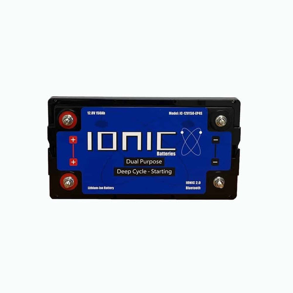 Ionic Lithium 12V 150Ah | Dual Purpose Starter Battery 1600 CA + LiFePO4 Deep Cycle - Lithium Battery