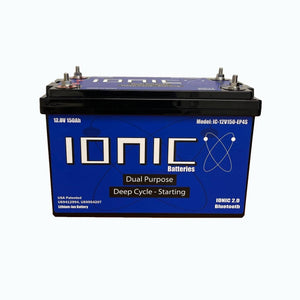 Ionic Lithium 12V 150Ah | Dual Purpose Starter Battery 1600 CA + LiFePO4 Deep Cycle - Lithium Battery