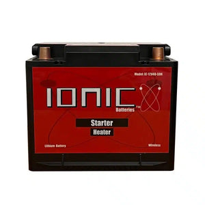 Ionic Lithium 12V S9 | 1400 CA | LiFePO4 Car Post Starter Heater Battery + Bluetooth - Lithium Battery