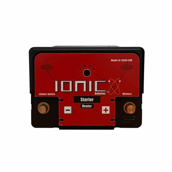 Ionic Lithium 12V S9 | 1400 CA | LiFePO4 Car Post Starter Heater Battery + Bluetooth - Lithium Battery