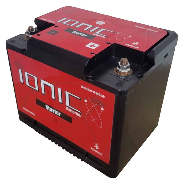 Ionic Lithium 12V S9 1400 CA LiFePO4 Marine Starter Battery Bluetooth