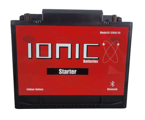 Ionic Lithium 12V S9 1400 CA LiFePO4 Marine Starter Battery Bluetooth