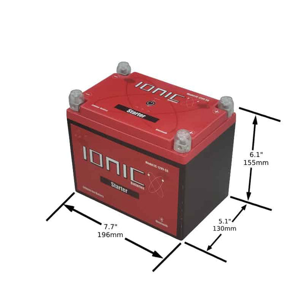 Ionic Lithium 12V U1 720 CA LiFePO4 Starter Battery