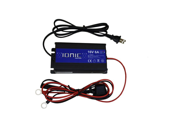 Ionic Lithium 16V 52Ah | Marine Electronics/Sonar LiFePO4 Battery + Charger