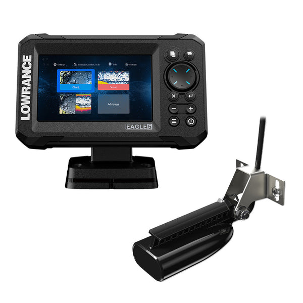 Lowrance Eagle 5 Combo w/SplitShot Transducer [000-16111-001] - GPS - Fishfinder Combos