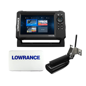 Lowrance Eagle 7 w/SplitShot T/M Transducer Inland Charts Suncover [000-16658-001] - GPS - Fishfinder Combos