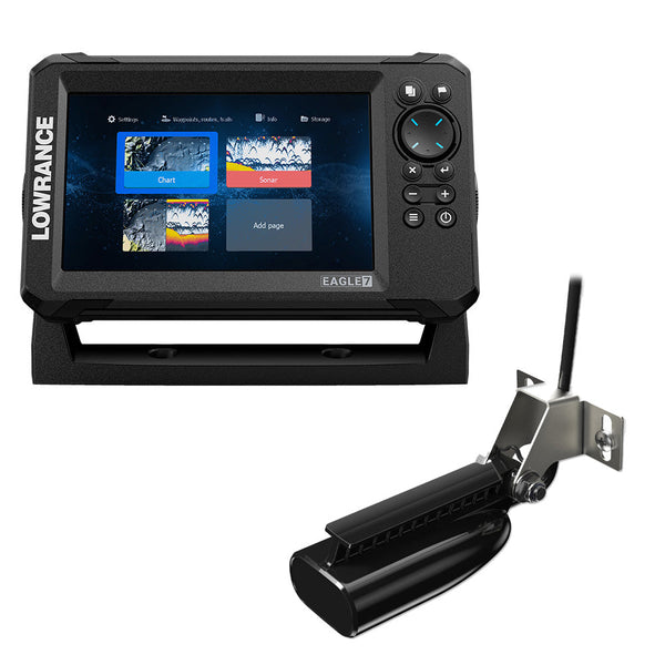 Lowrance Eagle 7 w/SplitShot Transducer Discover OnBoard Chart [000-16227-001] - GPS - Fishfinder Combos