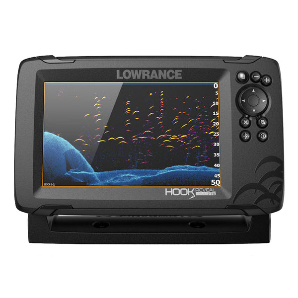 Lowrance HOOK Reveal 7 Chartplotter/Fishfinder w/TripleShot Transom Mount Transducer US Inland Charts [000-15513-001]