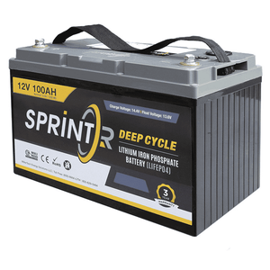 Millertech 12V 100AH SPRINTR Economy Battery - Lithium Battery