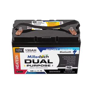 Millertech 12V 135AH Heated Starting Battery w/ BT