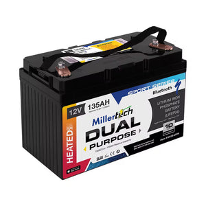 Millertech 12V 135AH Heated Starting Battery w/ BT