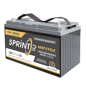 Millertech 12V 190AH SPRINTR Economy Battery - Lithium Battery