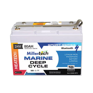 Millertech 24V 80AH Heated Sport Series Lithium Battery - Lithium Battery