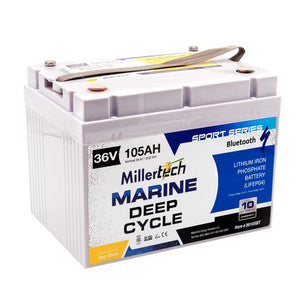 MILLERTECH 36V 105Ah Sport Series Lithium Battery (Bluetooth) (Model#36105-BT) - Lithium Battery