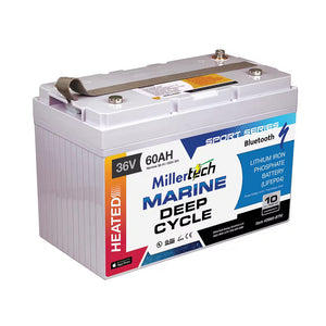 Millertech 36V 60AH Heated Marine Trolling Battery