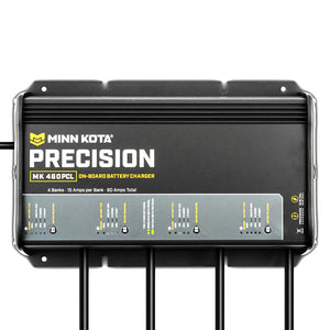 Minn Kota On-Board Precision Charger MK-460 PCL 4 Bank x 15 AMP LI Optimized Charger [1834604] - Battery Chargers