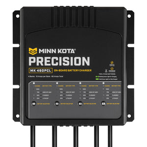 Minn Kota On-Board Precision Charger MK-460 PCL 4 Bank x 15 AMP LI Optimized Charger [1834604] - Battery Chargers