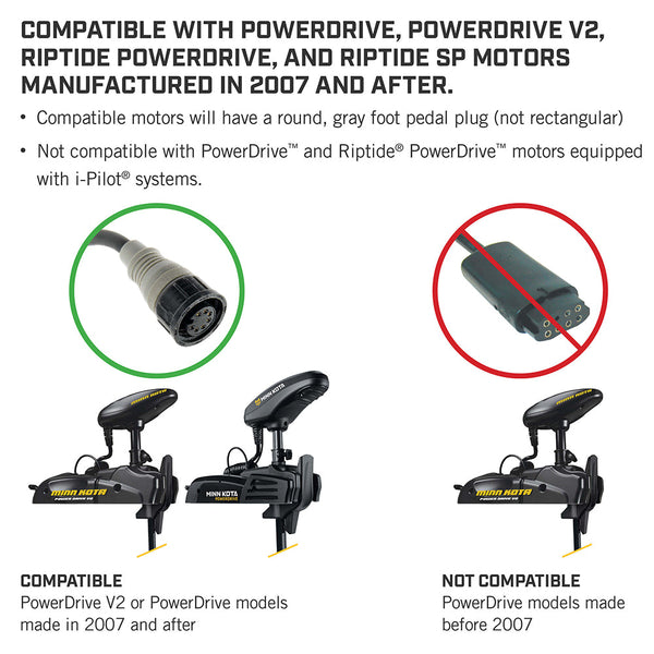 Minn Kota PowerDrive Foot Pedal - ACC Corded [1866070] - Trolling Motor Accessories