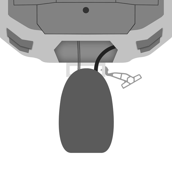 Minn Kota Raptor Jack Plate Adapter Bracket - Starboard - 2’’ Setback - 4’’ Rise - White [1810365] - Anchoring