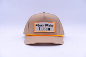 MONSTER MARINE LITHIUM HAT - Tan Orange Rope