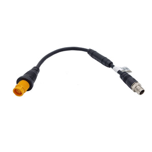 Navico Ethernet Adapter M12 8 Pin Male Yellow 5 Pin Female 1.2’ [000 16448 001] Accessories