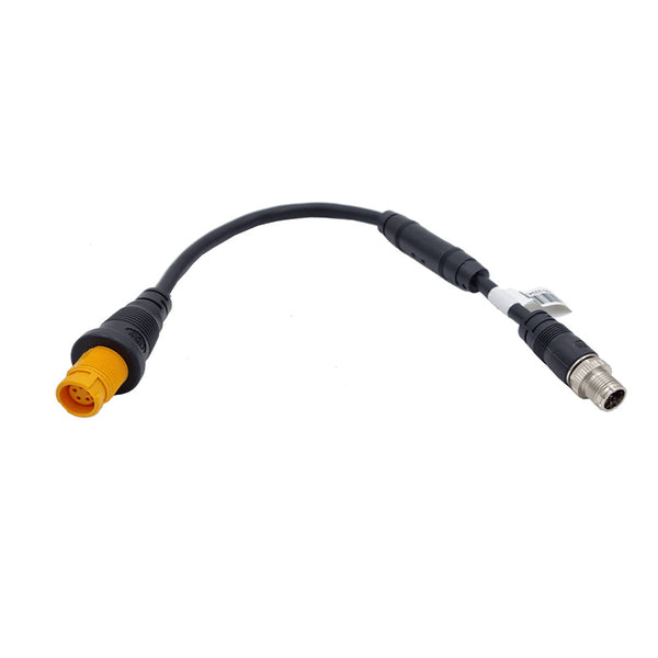 Navico Ethernet Adapter M12 8 Pin Male Yellow 5 Pin Female 1.2’ [000 16448 001] Accessories