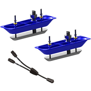 Navico StructureScanHD Sonar Stainless Steel Thru-Hull Transducer (Pair) w/Y-Cable [000-11460-001] - Transducers