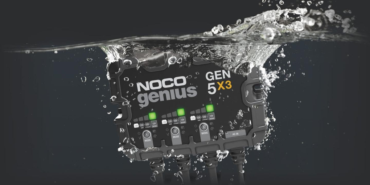 Noco Genius Gen5x3 3 Bank 15a 5a Bank Smart Marine Battery Charger