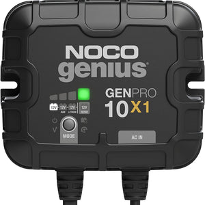 NOCO Genius GENPRO10X1 1-Bank 10-Amp (10-Amp Per Bank) Fully-Automatic Smart Marine Charger 12V Onboard Battery Charger