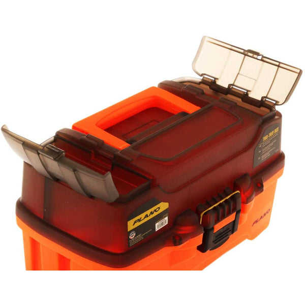 Plano 2-Tray Tackle Box w/Dual Top Access - Smoke Bright Orange [PLAMT6221] - Tackle Storage