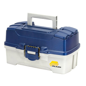 Plano 2-Tray Tackle Box w/Duel Top Access - Blue Metallic/Off White [620206] - Tackle Storage