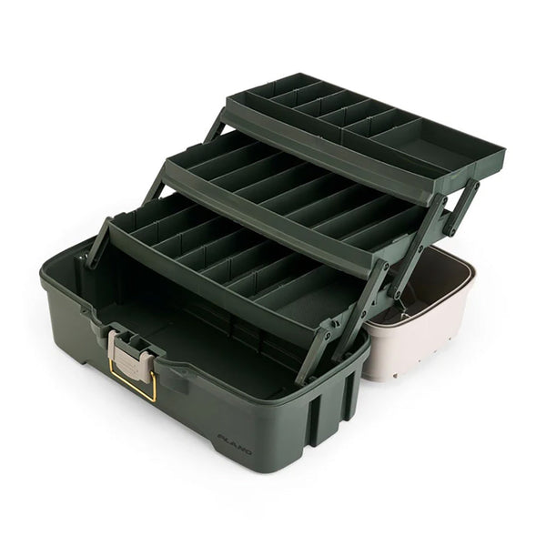 Plano Three-Tray Tackle Box - Green/Tan [P000407] - Tackle Storage