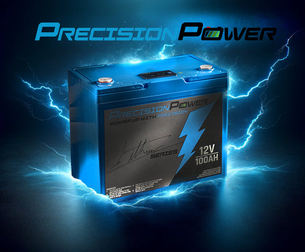 Precision Power Lithium 12V 100Ah Deep Cycle Smart Battery - Lithium Battery